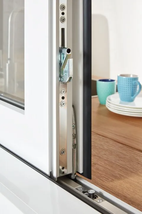 Detailaufnahme des Fensterbeschlags
